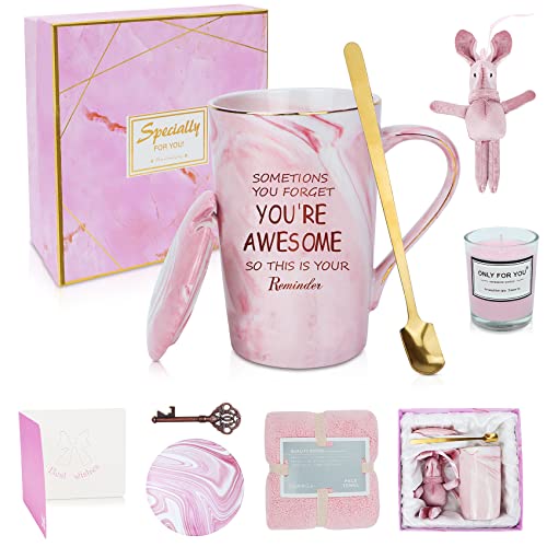 Ensemble Cadeau de Mug/Tasse à Café, Cadeau Anniversaire Femme, Merci Cadeaux Personnalisé Maitresse d'école, Idées cadeaux pour Femme, Meilleurs amis, Collègues, Mères, Fille, Sœur, Tasse de café Cover