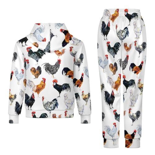 Sweatsuit Set Track Suits Hoodie Sweatshirts Wide Leg Sweatpants with Pockets2