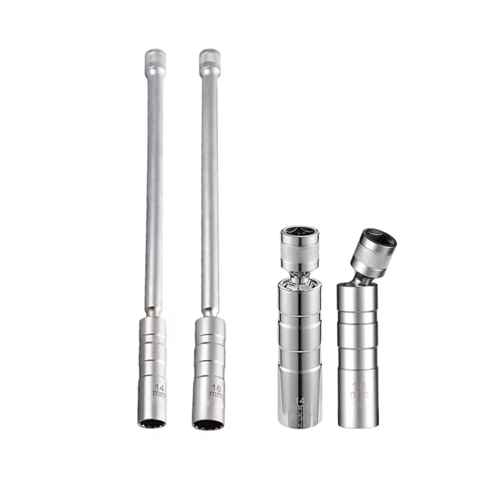 4 Uds Mezcla De Vehículo Magnético Bujía Llave Giratoria Delgada para Pared Bujías Herramienta Extracción De Enchufe De Encendido Bujía Giratoria Flexible