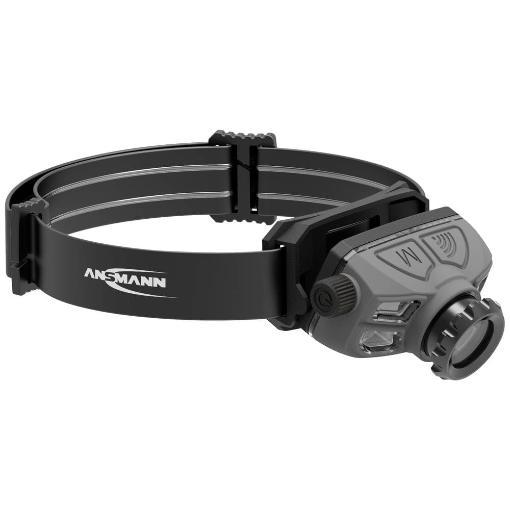 Ansmann HD450FRS LED lampa główna - profesjonalna lampa robocza LED z 450 lumenów - lampa główna LED, idealna do jazdy na rowerze, chodzenia z psem, jogging, wędkowanie, polowanie, wspinaczka,