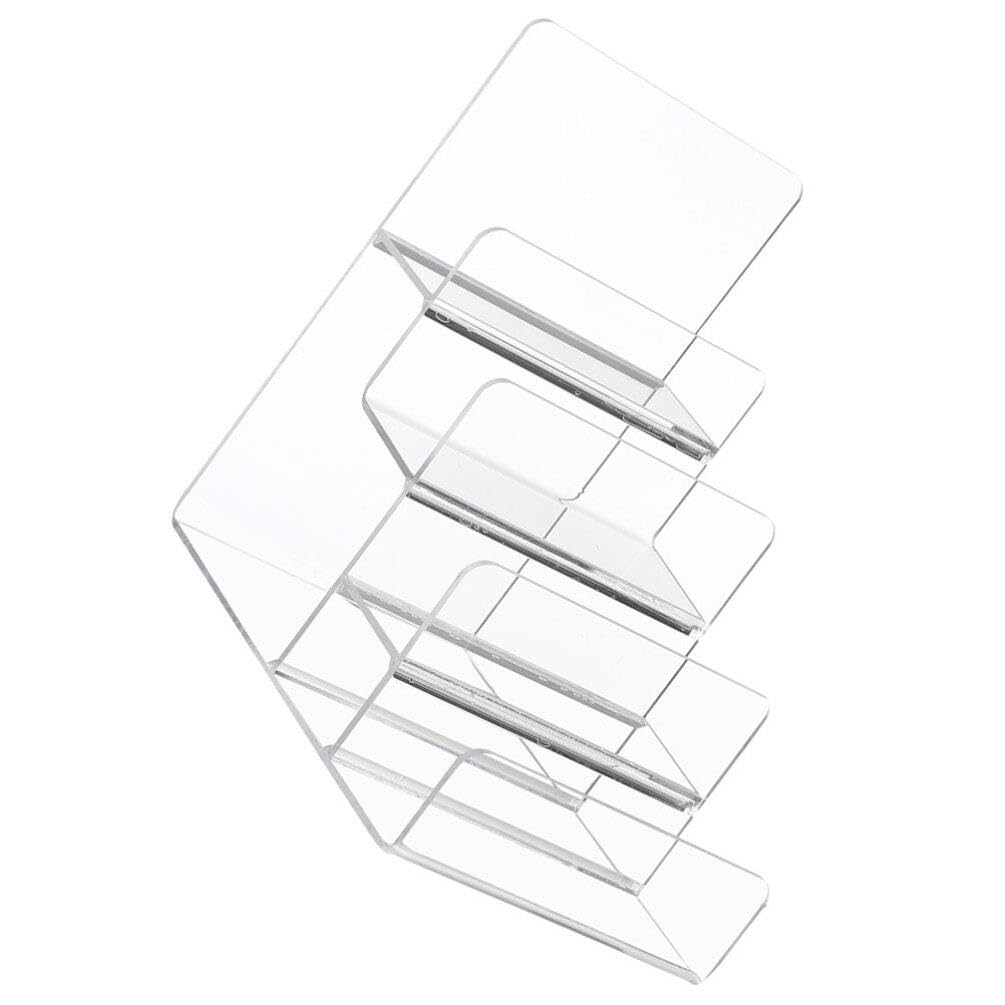 Espositore Organizer Trasparente Elegante e Moderno Acrilico Multi-strato Supporto per Occhiali e Portafogli per Accessori e Gioielli per Ufficio e Ambienti Retail