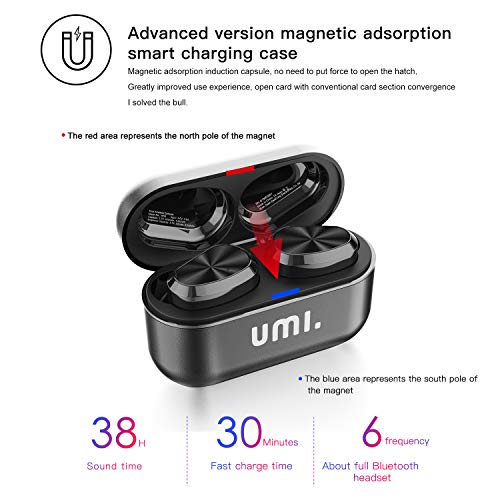 Amazon-Brand-Umi-Bluetooth-50-IPX7-W5s-Kabellose-In-Ear-Kopfhoerer-fuer-iPhone-Samsung-Huawei-mit-Patentiertem-Intelligenten-Metall-Ladeetui-Grau