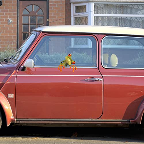 Etiquetas da rã, Decalques de pára-brisa de carro de sapo 3D à prova d'água para veículo, Decalques