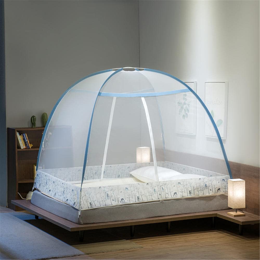 Filet de moustique pliant pop-up et moustiquaire de lit portable