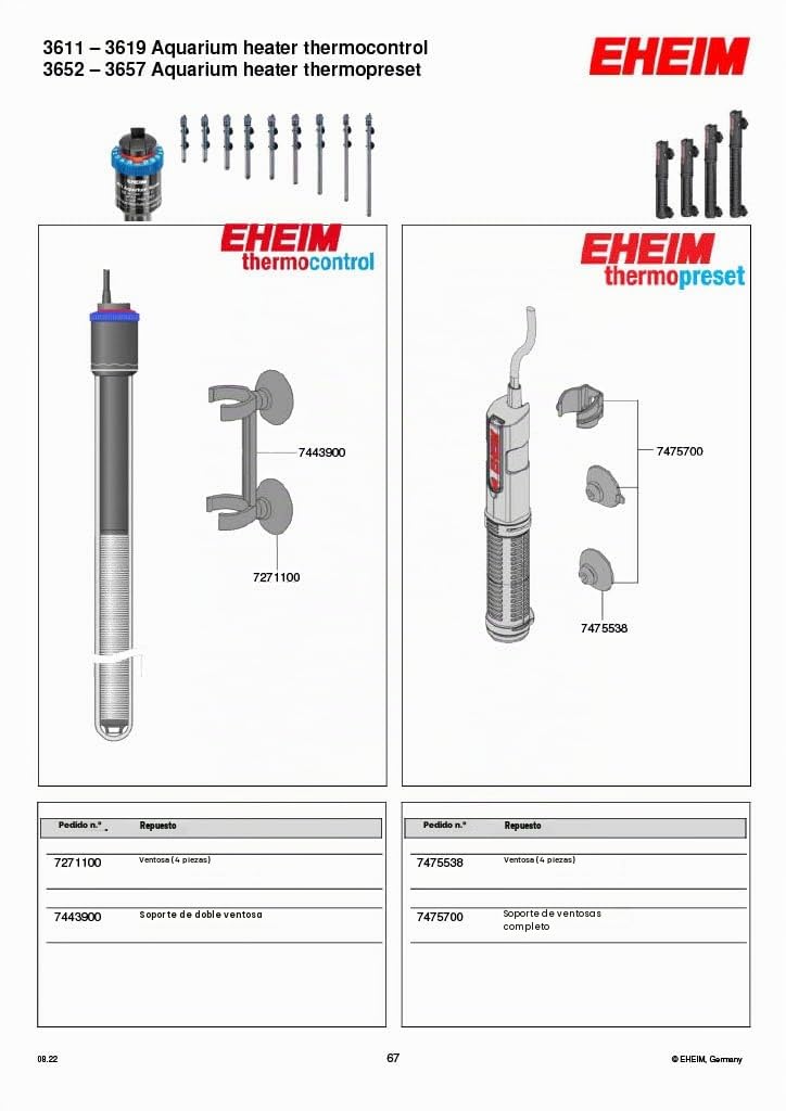 Eheim termocalentador para acuarios JÄGER