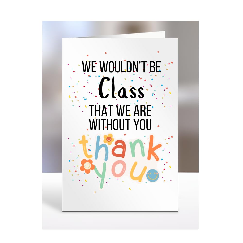Class Card for classmate, course mate, colleague, student, Thank You Gift for Men, Women, Friend, University, Presents for Christmas, A5-157_153 โ image 1