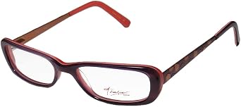 Thalia Abeja For Ladies/Women Designer Full-Rim Shape Flexible Hinges Spectacular Vision Care Genuine Eyeglasses/Glasses 48-16-135, Purple/Coral