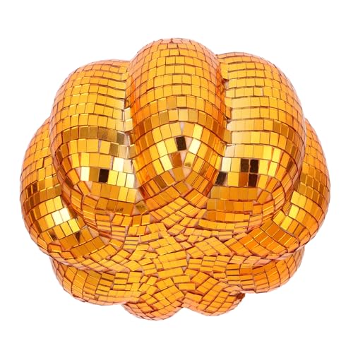 Citrouille miroir automne décoration thanksgiving disco