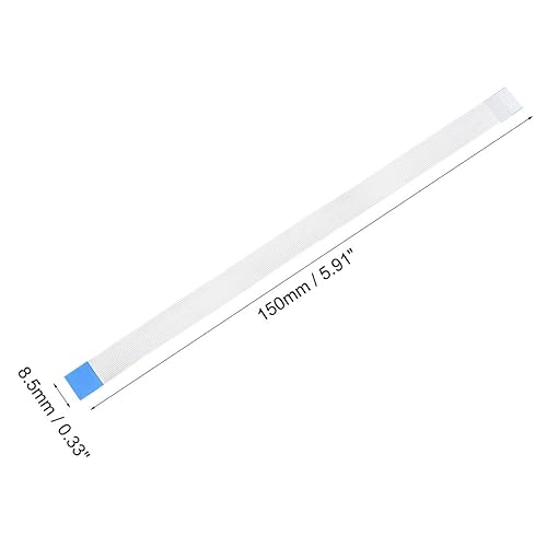 Miniatura 3 de uxcell Cable plano flexible, 16 pines de 0.020 in de paso de 5.906 in, FPC FFC, cable de cinta flexible para TV LCD, reproductor de DVD, laptop, 5