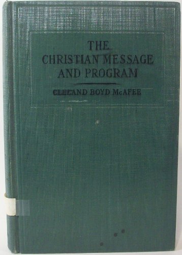 The Christian Message and Program B000SHIPZ2 Book Cover