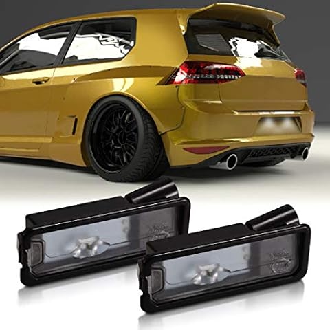 TUINCYN DC12V License Plate LED Light Universally Used VW/Golf MK6 MK7 /Passat B7 CC Scirocco 35D 943 021 A Led Super White Driving Lamp (Pack of 2) Cover