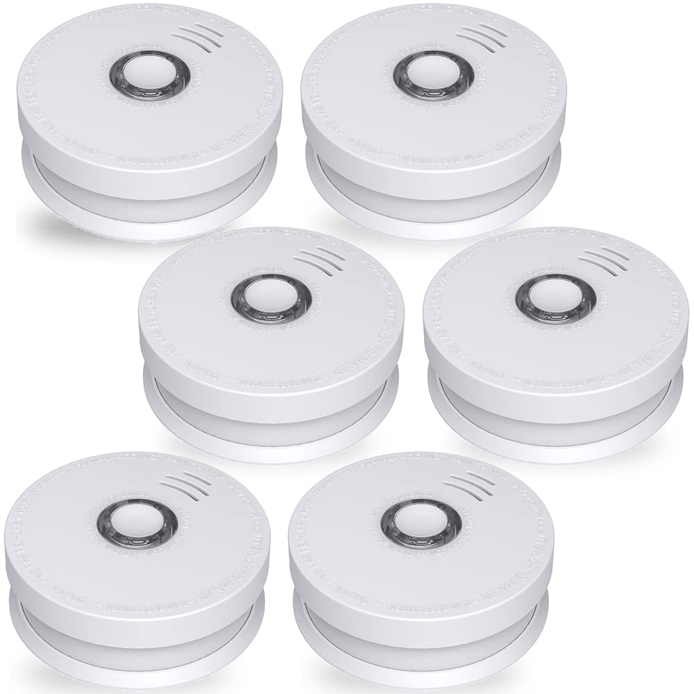 Detector, Andyssey Fire Alarms Smoke Detectors 9V Replaceable Battery