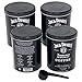 Jack Daniels Coffee (4 Pack, 8.8oz Each) Bundled with Complimentary Measuring Spoon - 100% Arabica, Medium Roast, Ground Gourmet Coffee, Kosher