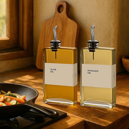 54% Off Olive Oil Dispenser Bottle Set with 44 Labels