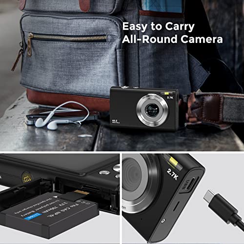 image for Digital Camera,AOLLONNA 2.7K Recording 48.0 Mega Pixels with 32GB TF C