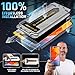 TEMPRTEK+ for iPhone 15 Pro Max Privacy Glass Screen Protector 2 Pack (9H+ Military Grade 3X Protection) Long Last Shatterproof Tempered Glass - Anti Scratch/Fingerprint [Full Coverage] Anti-Spy