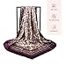 EIysee 35 Inches Silk Head Scarf-Satin Hair Scarves Silk Bandana Scarf Headscarf for Women's Fashion Scarves (Paisley-purple)