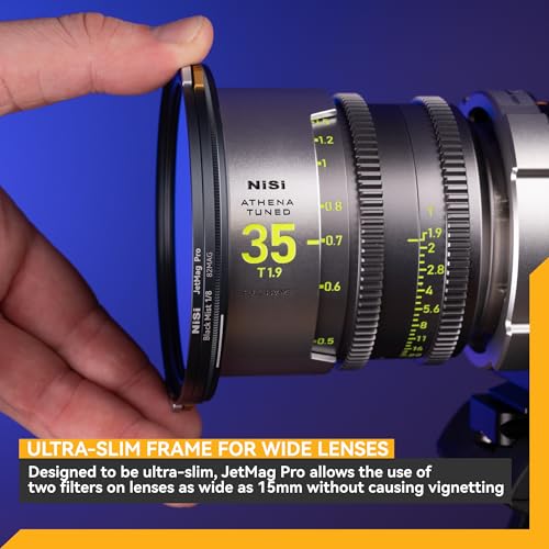 Image of NiSi - JetMag Pro 82MAG True Color CPL Filter, Magnetic Circular Polarizing Lens Filter - Nano Coated Optical Glass, Ultra-Slim Aluminum Frame, Anti-Glare, Color-Accurate - Lens Adapter Ring Required | - Magnetic Cpl for Nisi Jetmag Pro System with Secure Locking Design, Ultra-Slim, Optical Glass with Aluminum Frame, Nano
