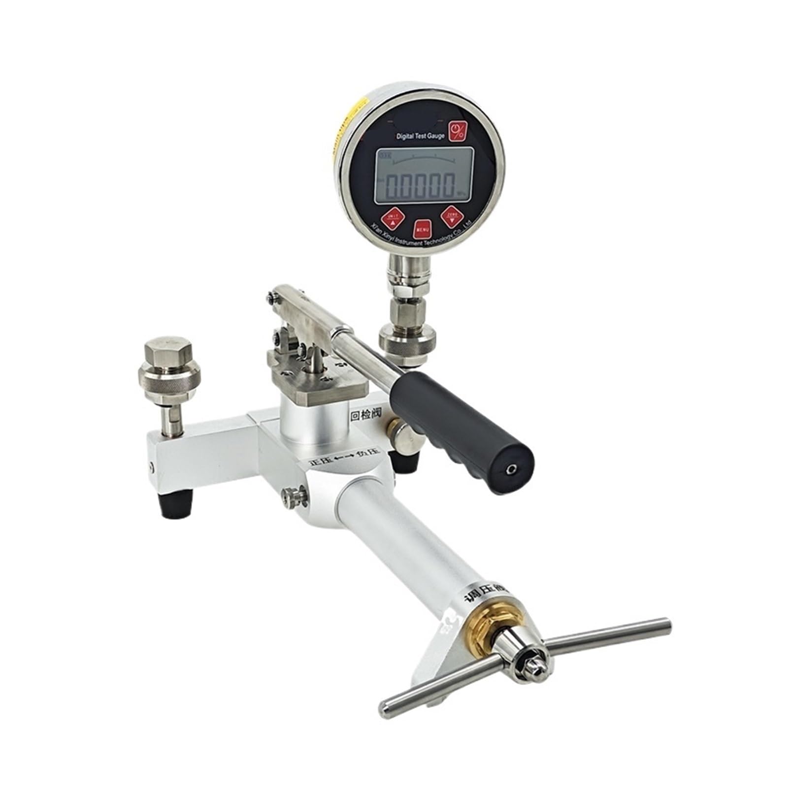 HEXEH Calibrador de presión portátil Bomba de vacío de presión neumática for calibración de manómetros -0,095-2,5 MPa -0,095-4 MPa -0,095-6 MPa(-0.095-4Mpa)