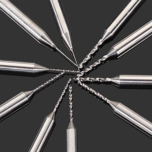 Generic 10Pcs Pcb Drill Kit 0.31.2Mm Tungsten Alloy Steel Carving