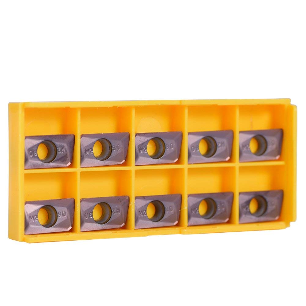 10pcs Insertos de Carburo de Paralelogramo Insertos de CNC Cortador de Inserto de Indexable de Torneado APMT1604PDER-M2 VP15TF para Acero Regular