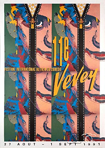 Festival Film COMéDIE VEVEY 1991 Rhis-Poster/Reproduction HQ 70x90cm d'une Affiche CINéMA