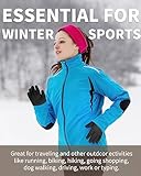 ARFNKIM Damen Winterhandschuhe mit Fleecefutter, Touchscreen Warme Gedehnt Dicke Strickhandschuhe Wollhandschuhe Thermohandschuhe Outdoor Winter Geschenke für Herren und Damen (schwarz)