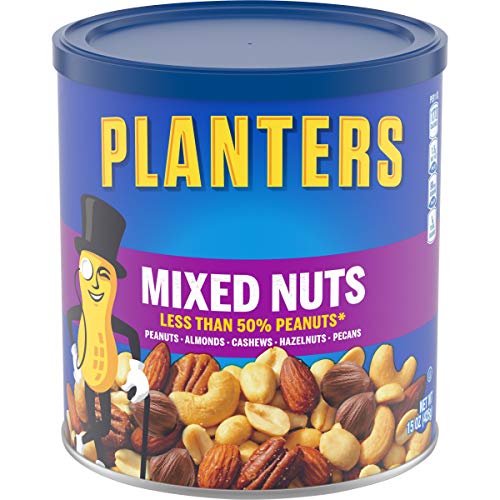 Planters Regular Mixed Nuts (15 oz Cans, Pack of 3)