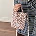 Women Girls Canvas Leopard Print Fashion Shoulder Handbag, Adjustable Strap Convertible Crossbody Phone Bag, Lightweight Durable Handheld Tote for Shopping Work Daily Commute Travel Errands