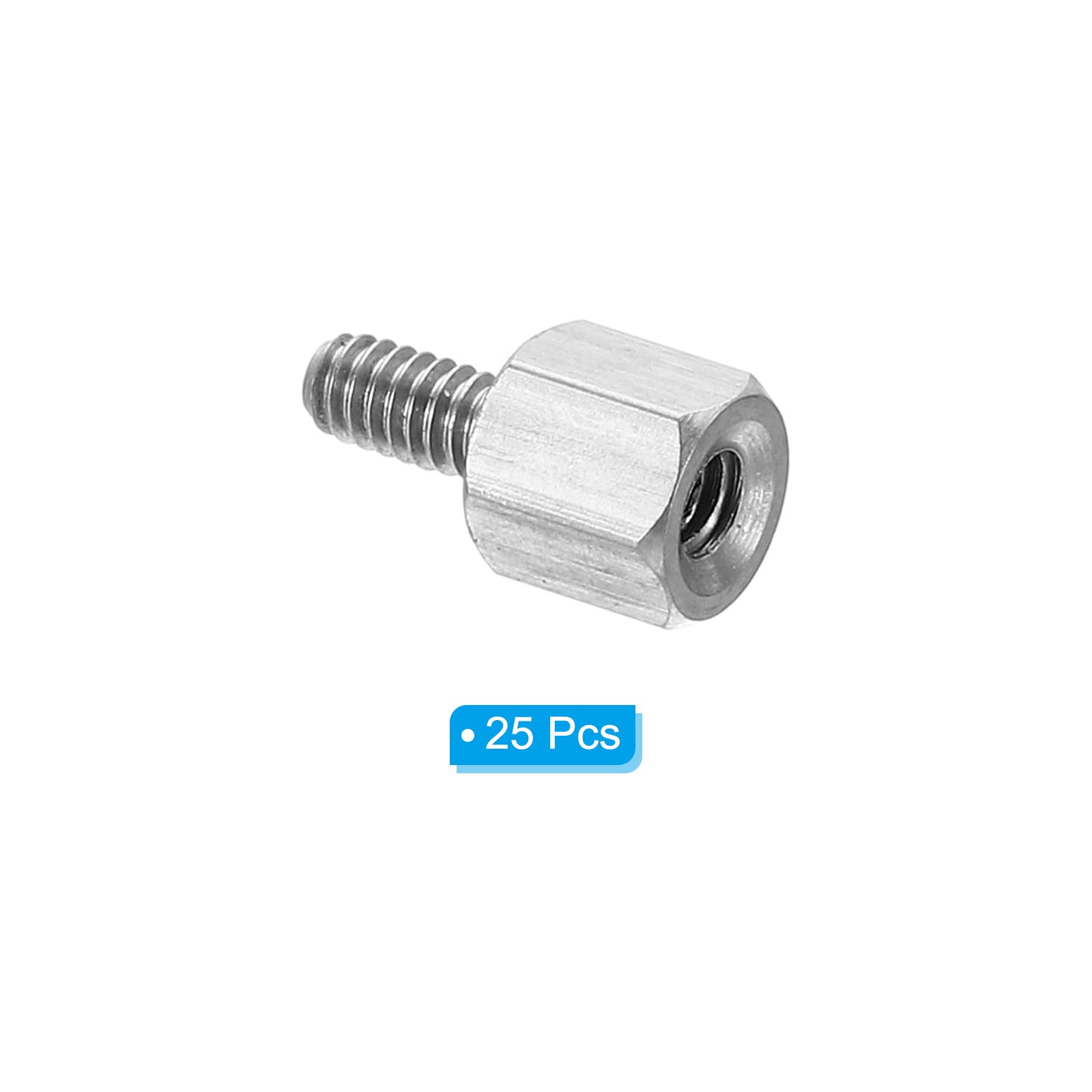 PATIKIL M2x4mm+4mm Male-Female Hex Standoff, 25 Pack Stainless Steel PCB Standoffs Screws for Motherboards Computer Cases - Image 3