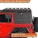 Hooke Road Exterior Rear Window Storage Molle Panel kit Compatible Roof Rack for 2007-2026 Jeep Wrangler JK JL 4-Door Hardtop - 2 PCS