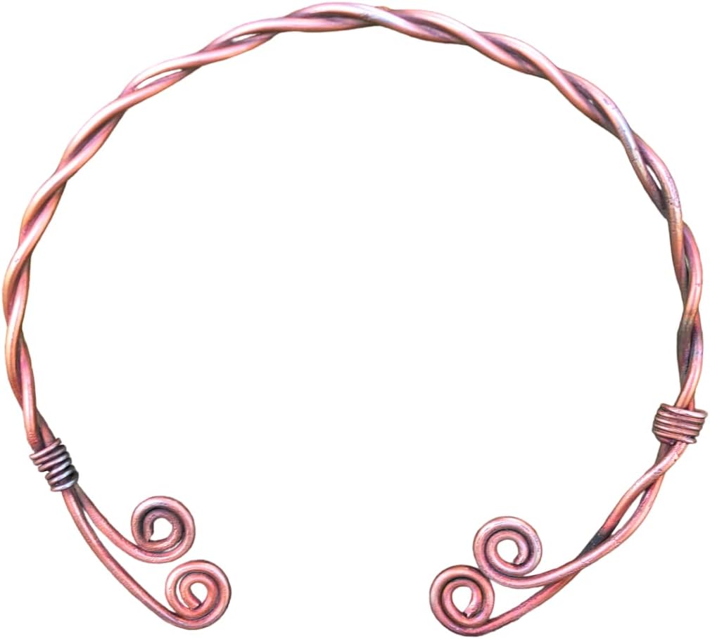 NauticalMart Medieval Iron Necklace Traditional Celtic Torq Torque, Hand Forged Torc, Medieval Nordic Torc, Authentic Neckand Ancient Norse Neck Ring Viking Torc Gift Jewelry for Men Women