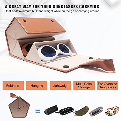 Image of House of Quirk Sunglasses Storage Box, Faux Leather Sunglasses Box