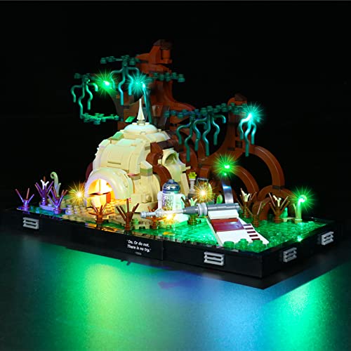 icuanuty LED Beleuchtungsset für Lego 75330 Training auf Dagobah, Beleuchtung Licht Kompatibel mit Lego 75330 (Lego… – Bild 6