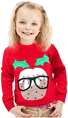 kids red christmas jumper