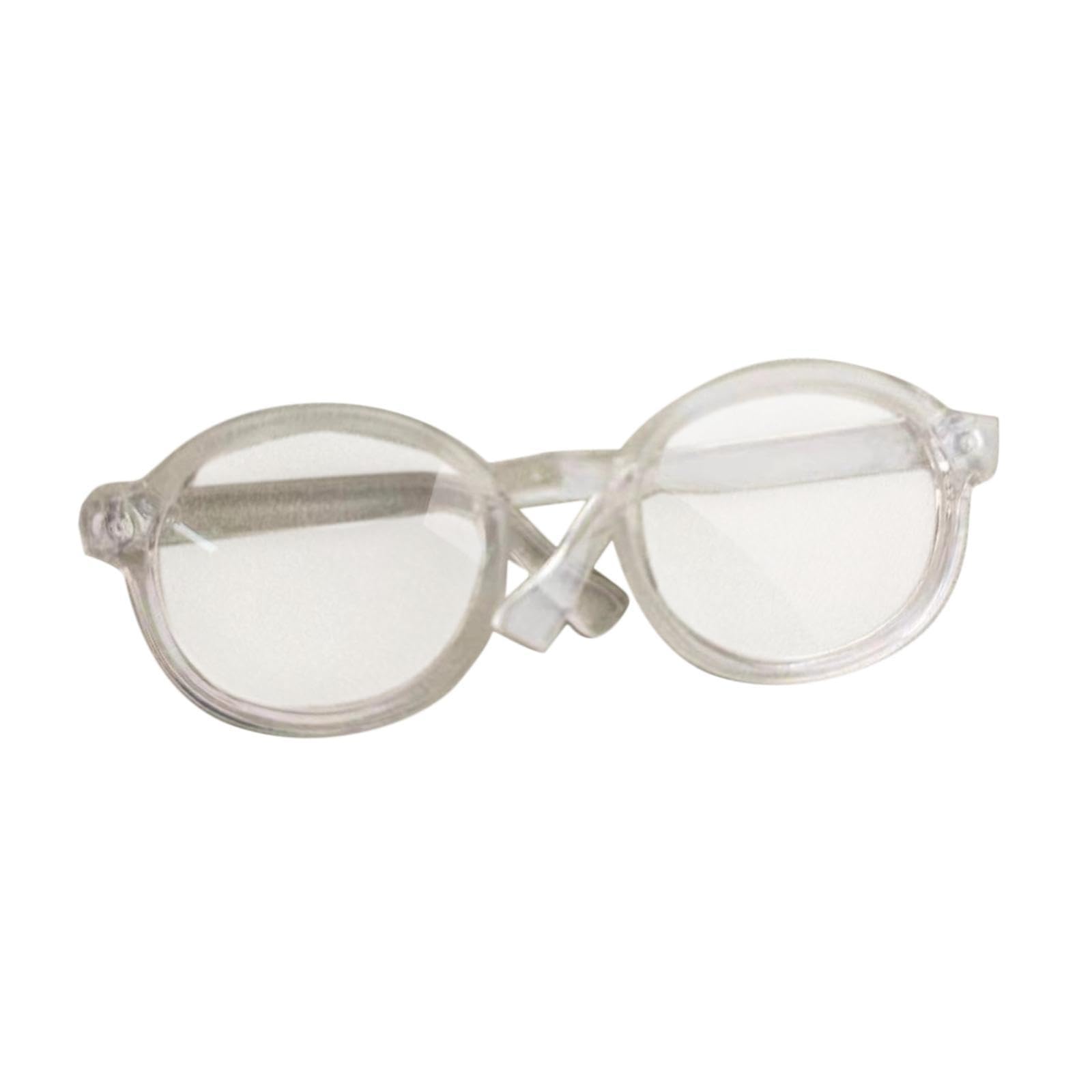 NIVAA Doll Glasses Decoration Cute DIY Accessory Doll Dress up Eyeglasses for Pets clear-picture-20