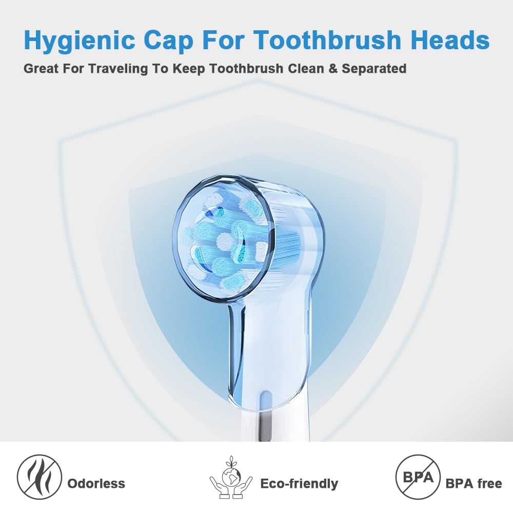 Base de cargador de repuesto 6 en 1 (3 cabezales de cepillo de dientes, cubierta a prueba de polvo, 2 bridas de silicona) para cepillo de dientes eléctrico Braun Oral-B 3757, carga inductiva