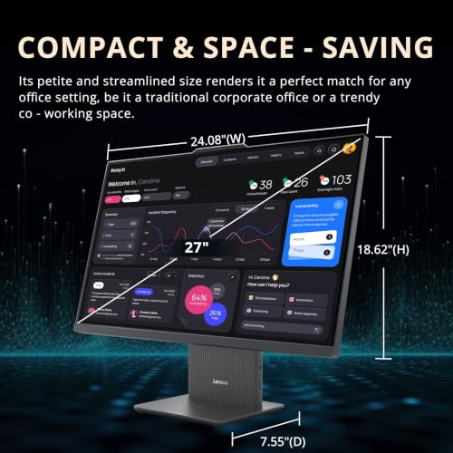 Image of Hotface Customized Desktop, Created Using Lenovo 27 inch FHD Touch All-in-One Desktop, AMD Ryzen 5 8645HS, 8GB / 16GB / 32GB RAM, 512GB / 1TB / 2TB SSD, 5MP Camera, Wireless Keyboard & Mouse, Win11 Pro, Gray