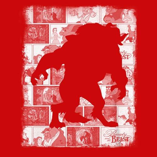 Boy's Beauty and The Beast Character Silhouette T-Shirt2