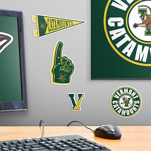 Image of University of Vermont 9ct Vinyl Large Deluxe Stickers Variety Pack - Laptop, Water Bottle, Scrapbooking, Tablet, Skateboard, Indoor /Outdoor - Set of 9