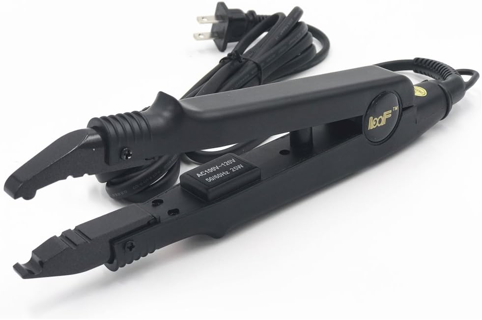Swingbeauty U-shape US Plug Fusion Connector Iron Melting Tool Hair Connector Black