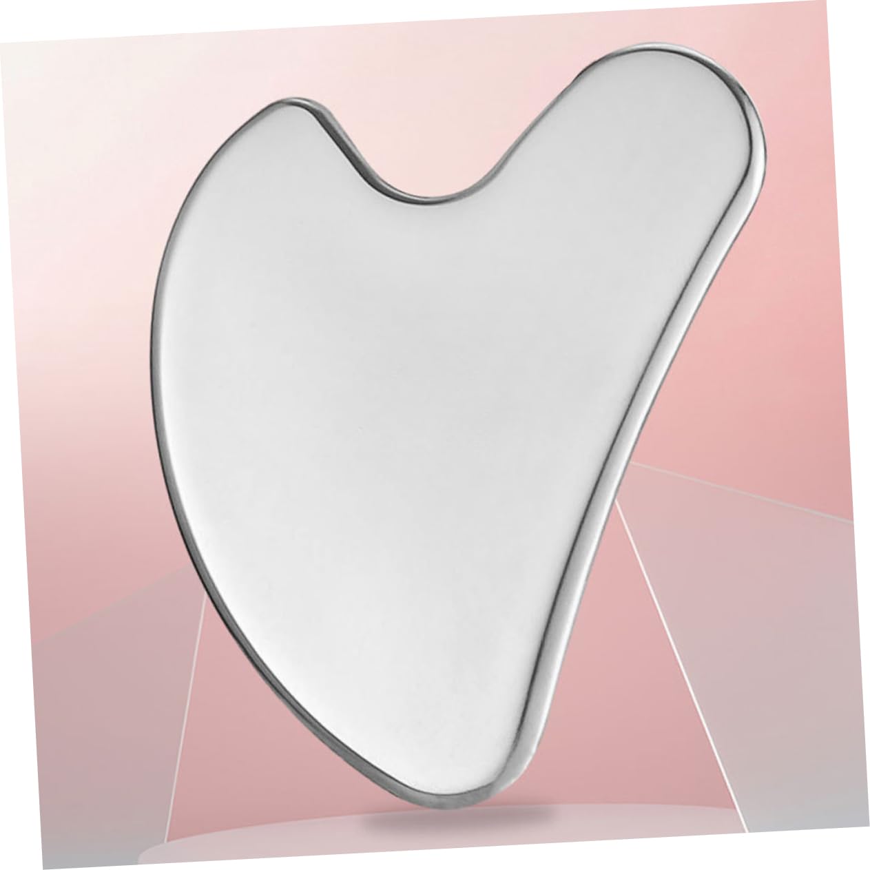 NOLITOY Face Guasha Tool Facial Massage Tool Stainless Steel Face Massager Heart Shape