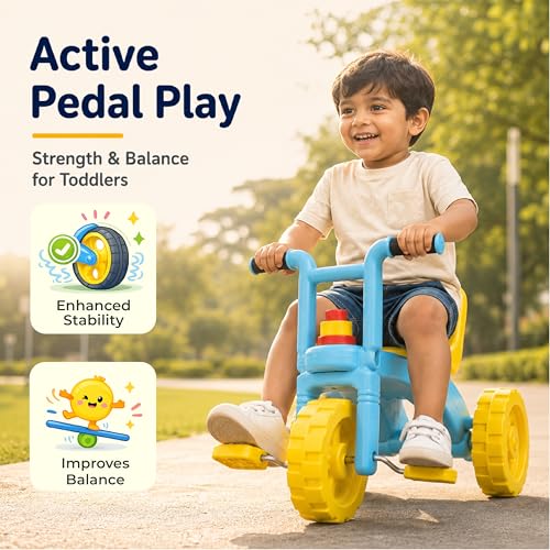 Image of Lifelong Premium Tricycle for Kids 2-5+ Yrs Durable Build, Anti-Skid ABS Wheels | Comfortable Seat, in-Built Horn | Fully Assembled Trike Gift for Baby, Girls, Boys Capacity Upto 50kg