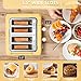 BUYDEEM DT640 Retro 4 Slice Toaster, 7 Shade Settings, Extra Wide 1.5'' Slots, Stainless Steel Toaster with Bagel Muffin Defrost Reheat Function, Yellow