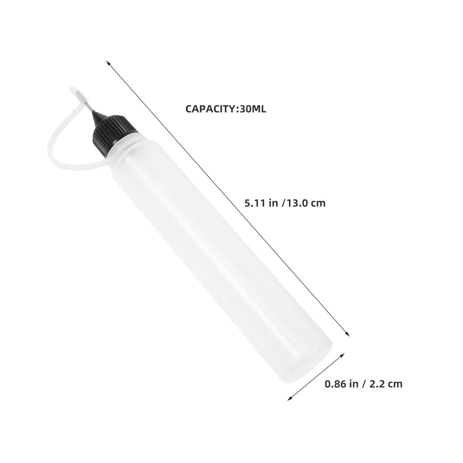 15 pustych butelek z końcówką igłową do kleju: 30 ml małe butelki z dozownikiem, precyzyjny aplikator do malowania, rękodzieła, nakładania pigmentów