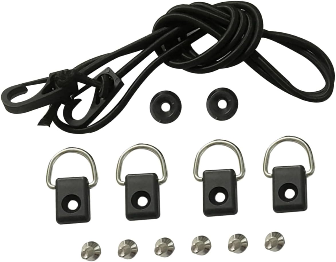 Kayak Rope with Buckle D Shaped Elastic Cord Set for Rafting Canoeing