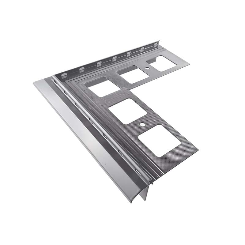 Renoplast® Aluminium Ecke 90° für Traufprofil K20R Grau | Fertigstellung von Terrassen und Balkonen | Harzböden | Wasser ablaufsysteme Winkelprofil | Korrosionsschutz Balkonprofile