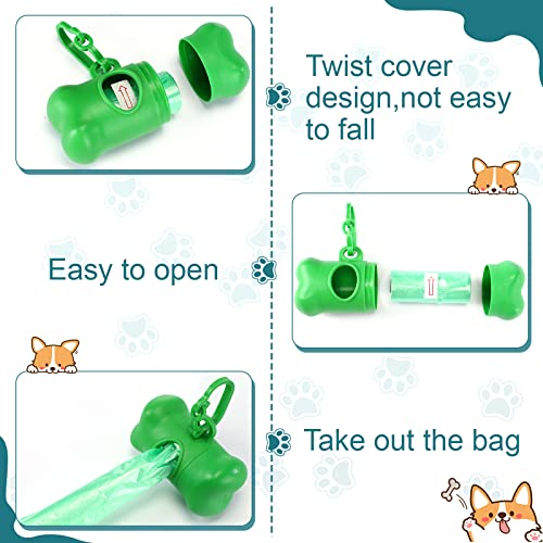 Zhehao 50 Pcs Dog Poop Trash Bag Holder Dispenser Dog Poop Waste Bag Holder Plastic Dog Waste Bag for Leash with Hook and Leak Proof PET Waste Bags for Walking Hiking Camping (Bone) Zhehao 50 Pcs Dog Poop Trash Bag Holder Dispenser Dog Poop Waste Bag Holder Plastic Dog Waste Bag for Leash with Hook and Leak Proof PET Waste Bags for Walking Hiking Camping (Bone)