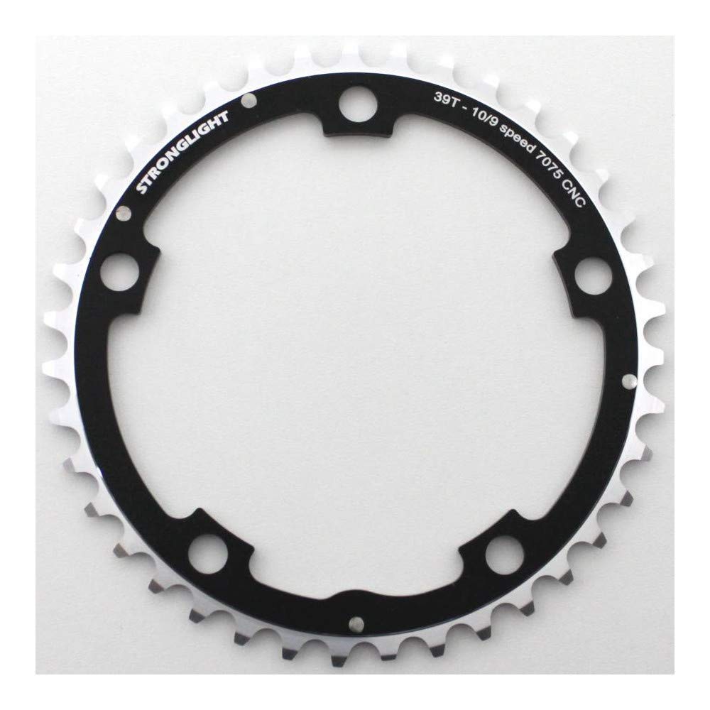 Plateau Stronglight 39 dents PCD130 intermédiaire pour vélo de course compatible 9-10v - 2