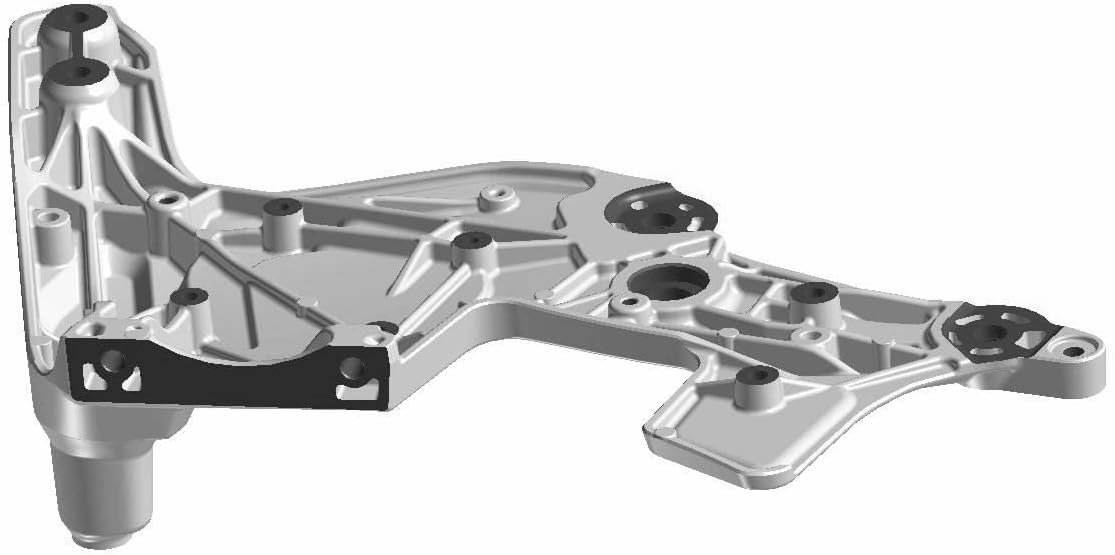 Indian Motorcycle Frame, Mid, Left, Jet Black, Genuine OEM Part 5141433-626, Qty 1